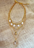 'Girl With a Pearl' Layered Statement Necklace