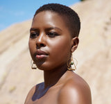 The Paige Earring - Olive Jade