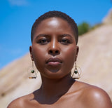 The Paige Earring - Olive Jade