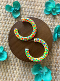 The Reese Hoop - Neon Confetti