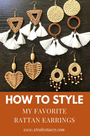How to Style Rattan Earrings