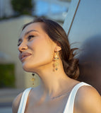 The Bella Earring - Spider Web Jasper