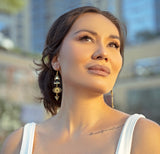 The Bella Earring - Spider Web Jasper