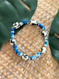 Tie Dyed Coconut Shell Bracelet Set