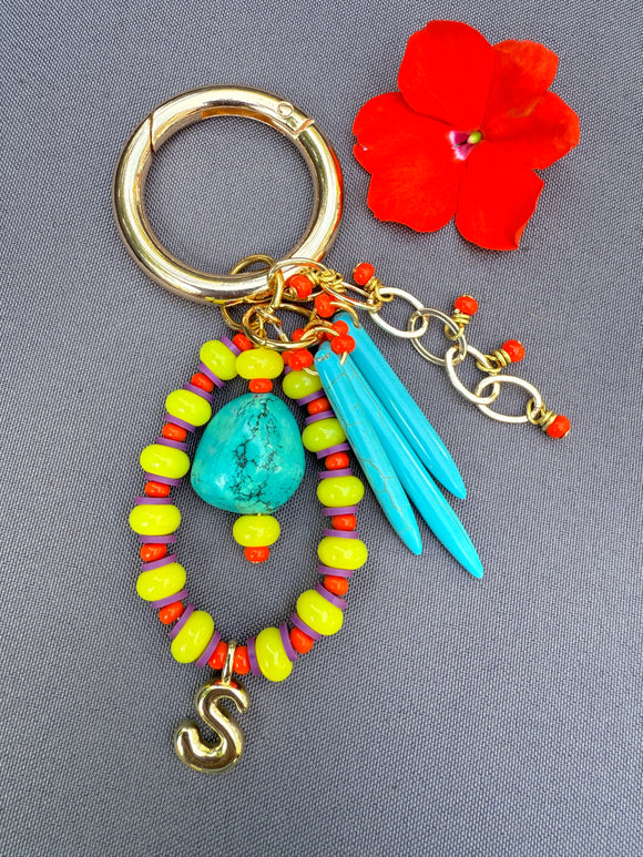 The Bubble Pop Bag Charm (Choose Your Initial)