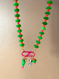 The Cabana Cutie Carabiner Necklace (Charms Compatible with Create Your Own Huggie Hoops)