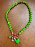 The Cabana Cutie Carabiner Necklace (Charms Compatible with Create Your Own Huggie Hoops)