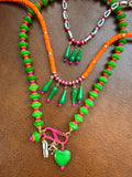 The Cabana Cutie Carabiner Necklace (Charms Compatible with Create Your Own Huggie Hoops)