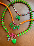 The Cabana Cutie Carabiner Necklace (Charms Compatible with Create Your Own Huggie Hoops)