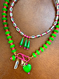The Cabana Cutie Carabiner Necklace (Charms Compatible with Create Your Own Huggie Hoops)
