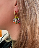 Create Your Own Huggie Hoops // Colorful, Eclectic // 42 Charm Options