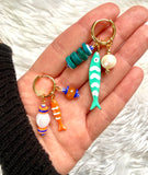 Create Your Own Huggie Hoops // Colorful, Eclectic // 42 Charm Options