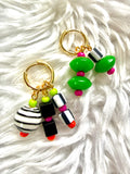 Create Your Own Huggie Hoops // Colorful, Eclectic // 42 Charm Options