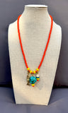 The Citrus Splash Necklace - Custom Initial Charm