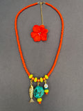 The Citrus Splash Necklace - Custom Initial Charm