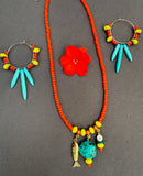 The Citrus Splash Necklace - Custom Initial Charm