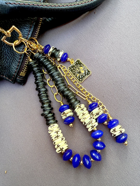 The Cobalt Divination Bag Charm