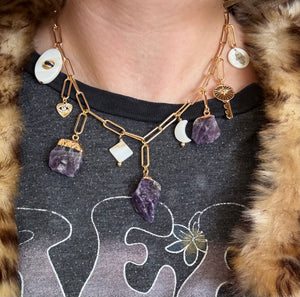 The Amethyst Charm Necklace