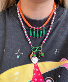 The Graphic Clash Carabiner Necklace - (Charms Compatible With Create Your Own Huggie Hoops)