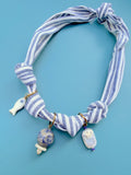 The Harbor Stripe Scarf Necklace