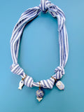 The Harbor Stripe Scarf Necklace