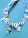 The Harbor Stripe Scarf Necklace