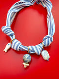 The Harbor Stripe Scarf Necklace
