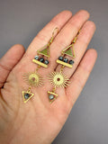 The Bella Earring - Spider Web Jasper