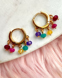 Kaleidoscope Huggie Hoops