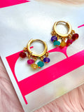 Kaleidoscope Huggie Hoops