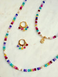 Kaleidoscope Huggie Hoops