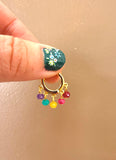 Kaleidoscope Huggie Hoops