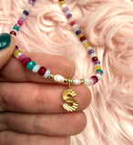 Kaleidoscope Initial Necklace