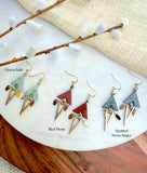 The Makeda Earring - Red Stone