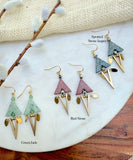 The Makeda Earring - Spotted Stone Jasper