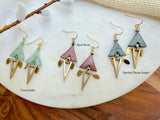 The Makeda Earring - Red Stone