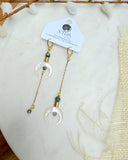 The Melisandra Earring - Moss Agate