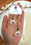 The Melisandra Earring - Moss Agate