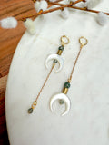 The Melisandra Earring - Moss Agate