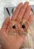 The Paige Earring - Black Onyx