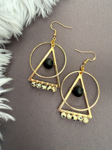 The Paige Earring - Black Onyx