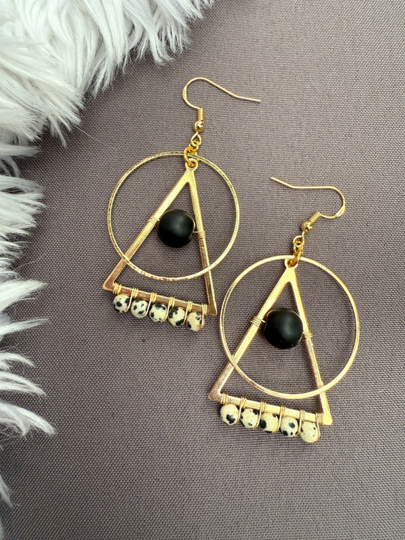 The Paige Earring - Black Onyx