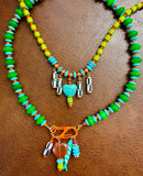 The Palm Pop Carabiner Necklace (Charms Compatible with Create Your Own Huggie Hoops)