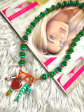 The Palm Pop Carabiner Necklace (Charms Compatible with Create Your Own Huggie Hoops)