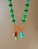 The Palm Pop Carabiner Necklace (Charms Compatible with Create Your Own Huggie Hoops)