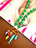 The Palm Pop Carabiner Necklace (Charms Compatible with Create Your Own Huggie Hoops)