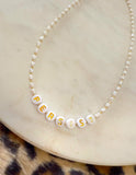 PERSIST Necklace - Freshwater Pearl Feminist Necklace
