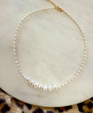 PERSIST Necklace - Freshwater Pearl Feminist Necklace
