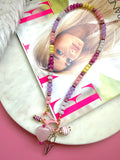 The Petal Party Carabiner Necklace (Charms are Interchangeable with Create Your Own Huggie Hoops)
