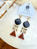 The Ivy Earring - Red Jasper